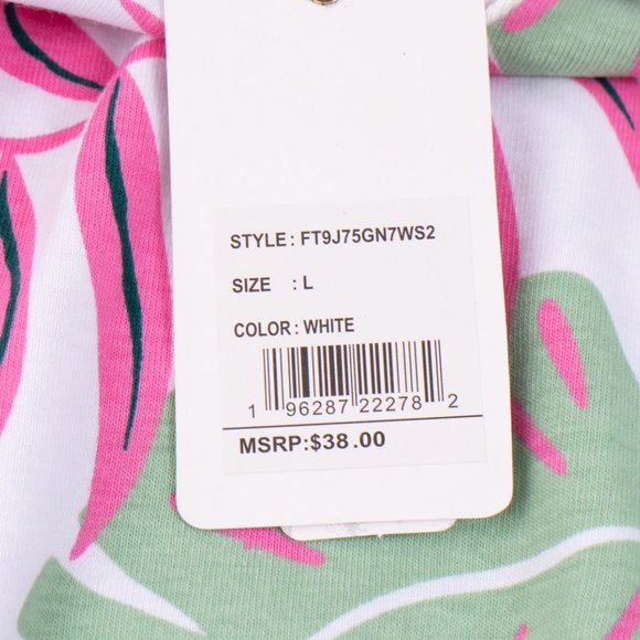 Free Planet Men's Large White T-Shirt Fern Leaf Design MSRP $38 - Picture 12 of 12